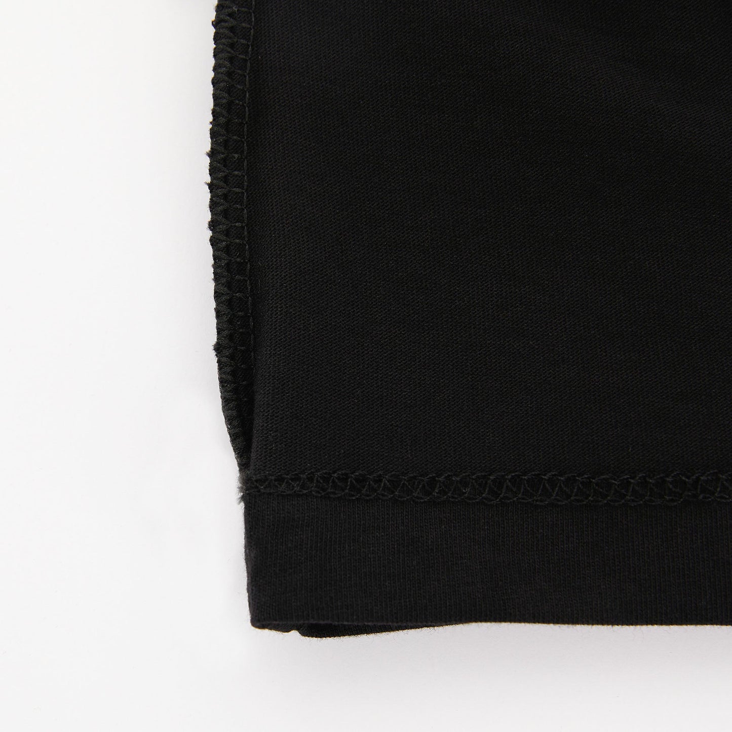 女童黑色印花棉T恤