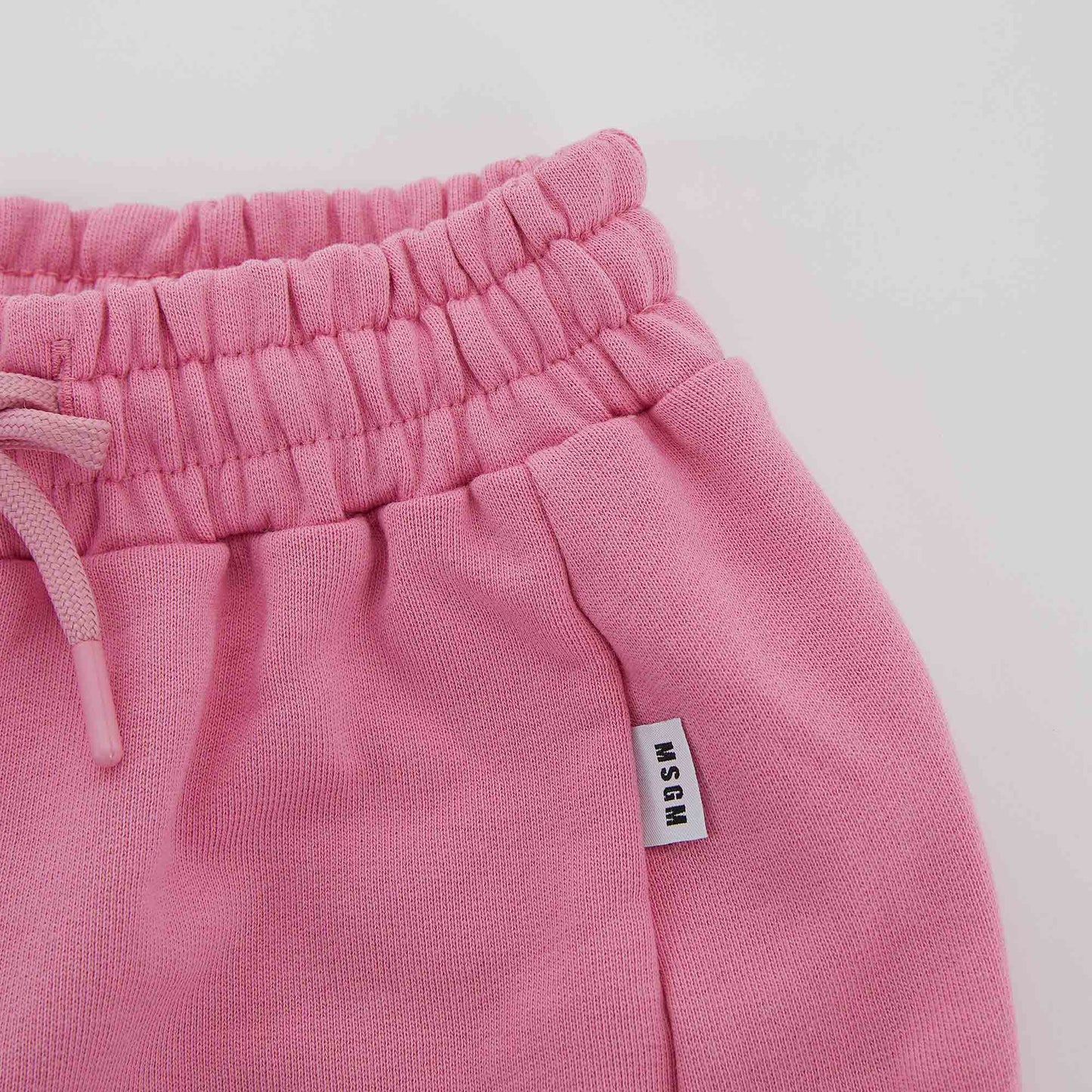 女童粉色Logo棉短裙