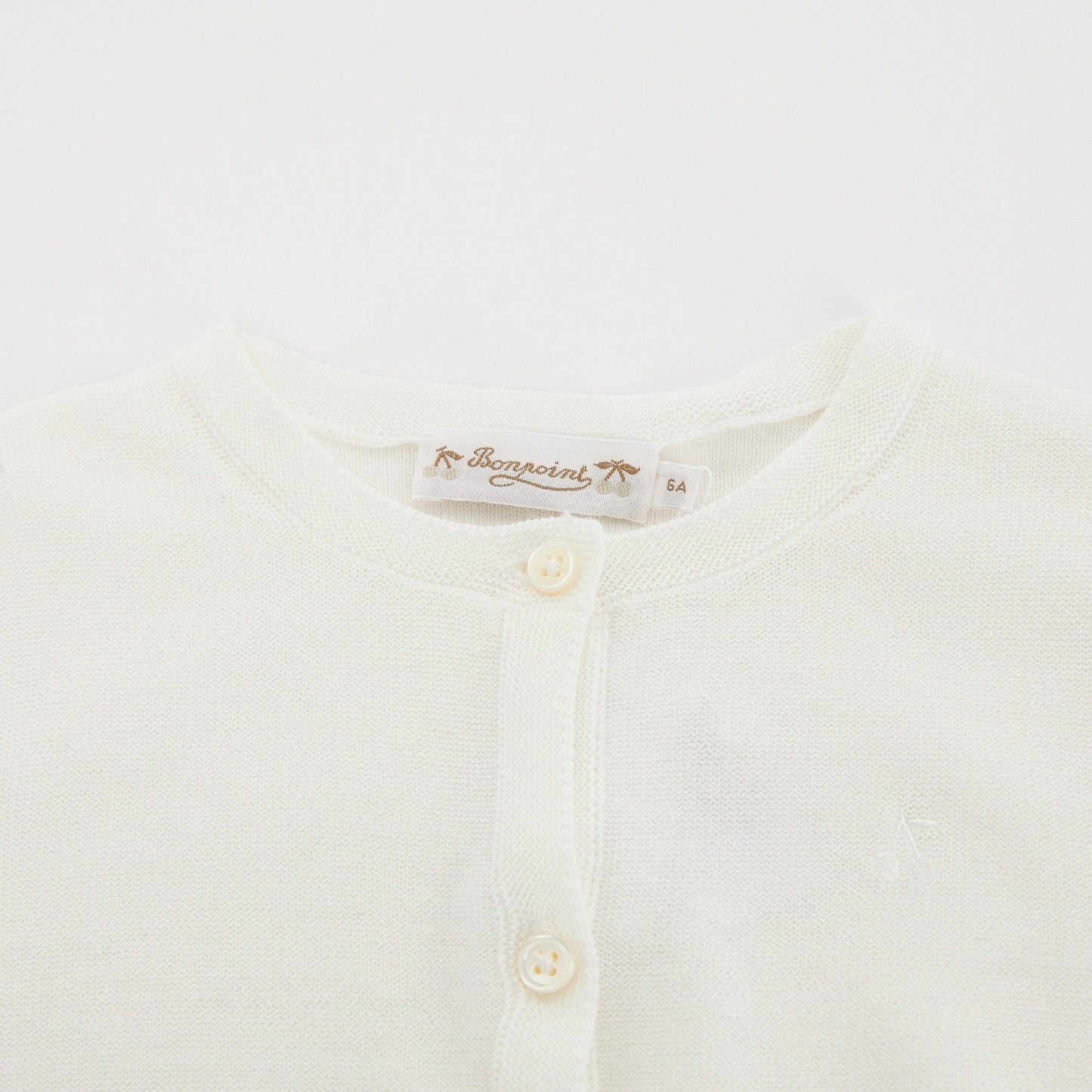 女童白色棉开衫