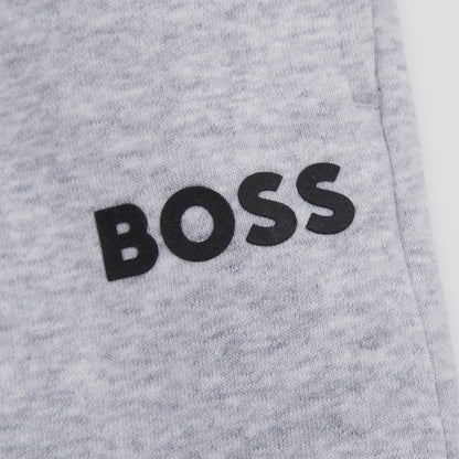 男童灰色Logo棉长裤