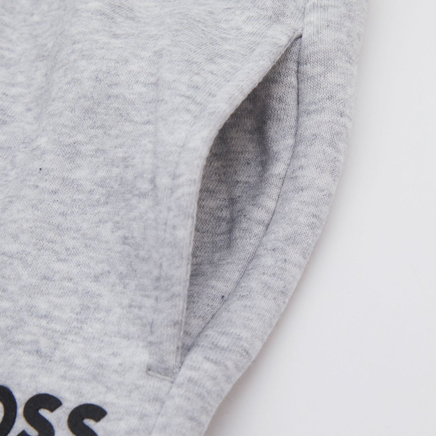 男童灰色Logo棉长裤