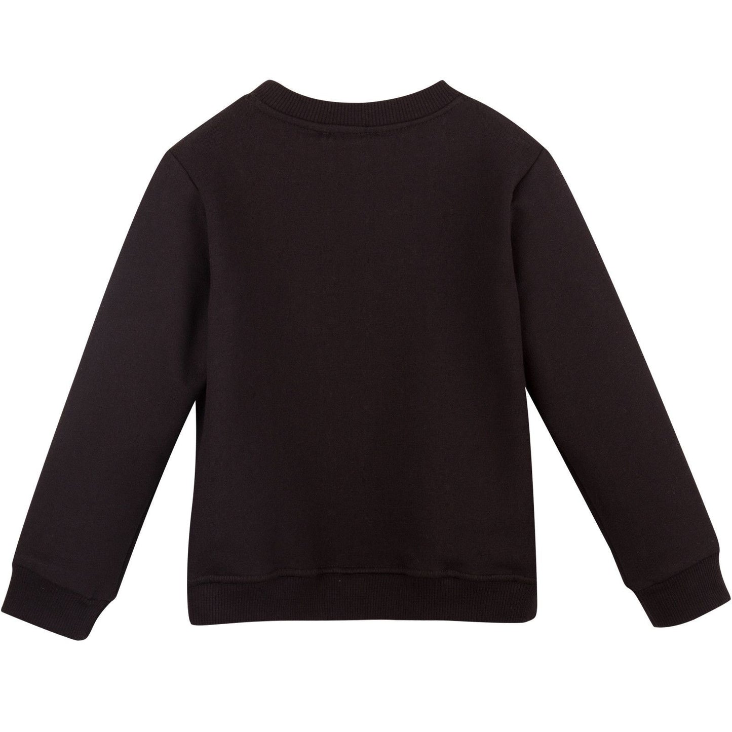 Boys Black Monster Embroidered Sweatshirt