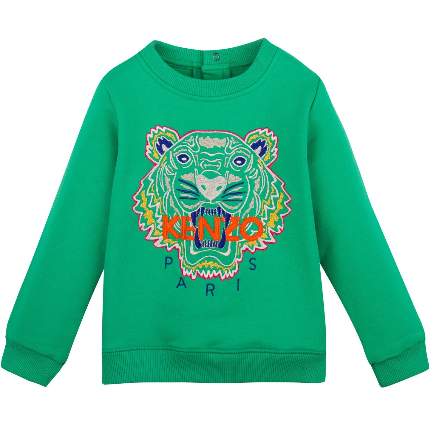 Baby Green Tiger Embroidered Sweatshirt