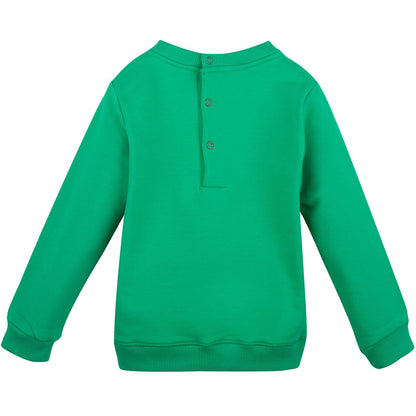 Baby Green Tiger Embroidered Sweatshirt