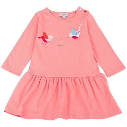 Baby Girls Pink Jasna Birds Printed Dress