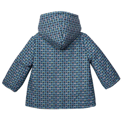 Baby Blue&Mulitcolors 'FF Monster' Printed Jacket