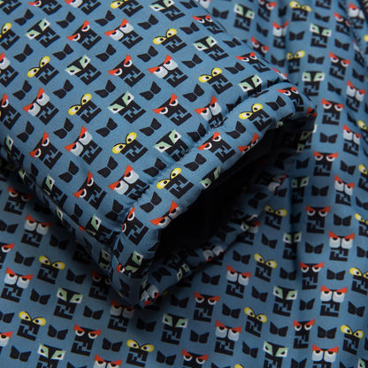 Baby Blue&Mulitcolors 'FF Monster' Printed Jacket