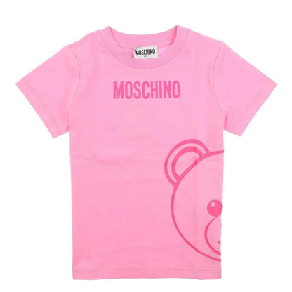 Boys & Girls Pink Cotton T-Shirt