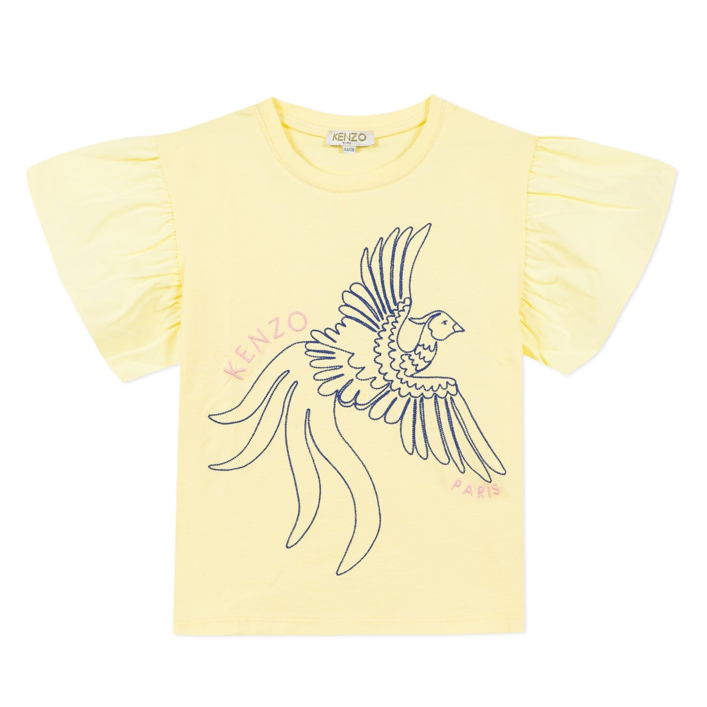 女童黄色印花T恤