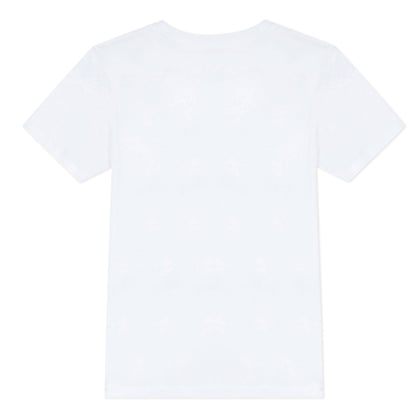 Boys Optic White Cotton T-Shirt
