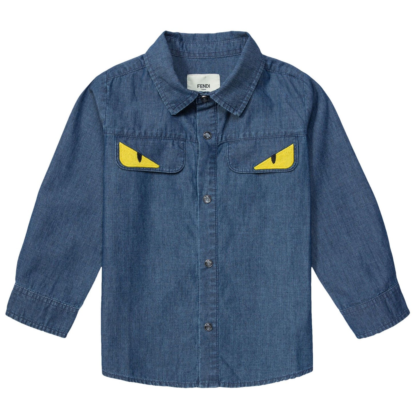Baby Boys Blue Monster Long Sleeve Shirt