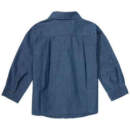 Baby Boys Blue Monster Long Sleeve Shirt