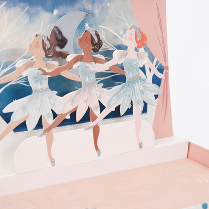 冬季芭蕾舞女演员手链日历手提箱