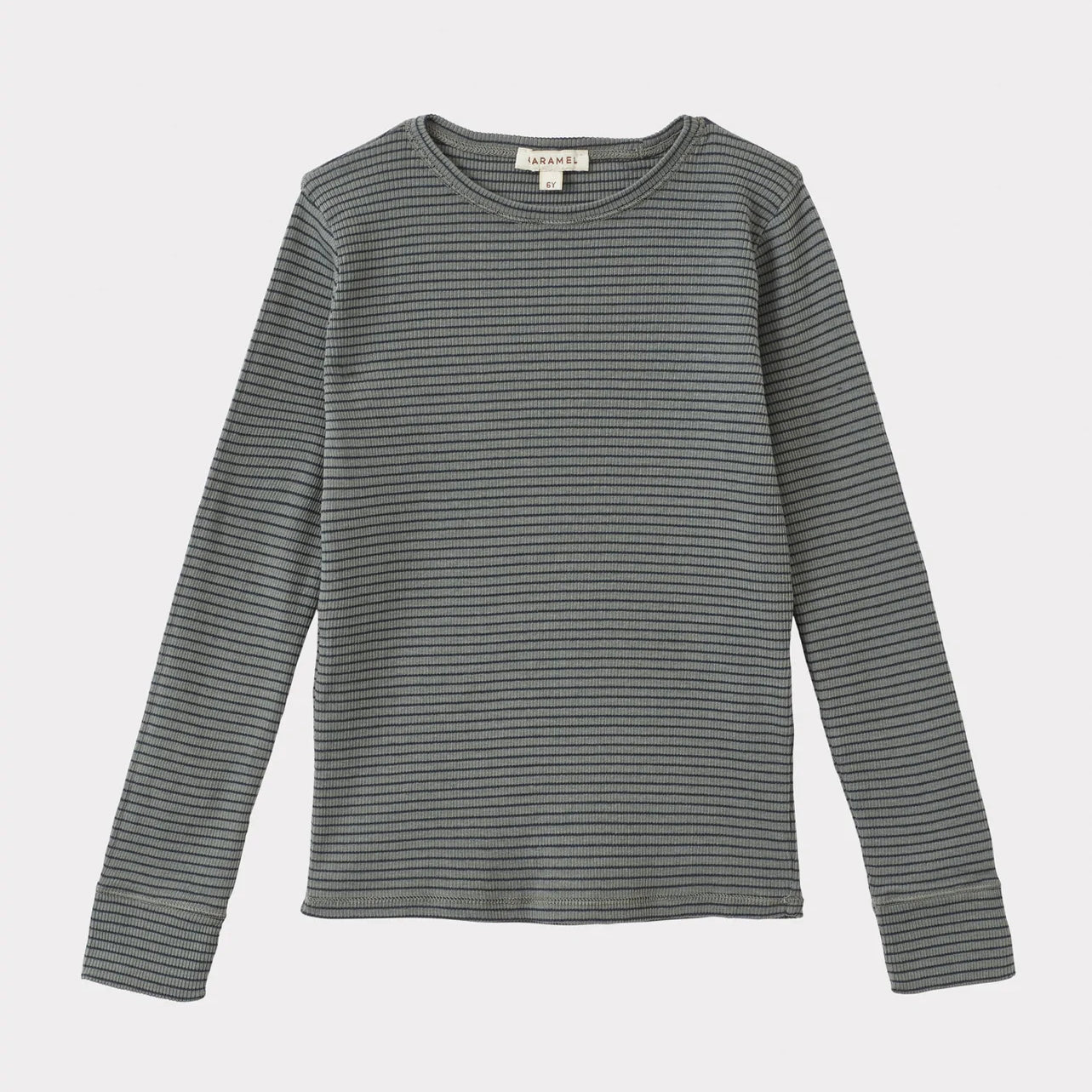 儿童藏青色条纹棉T恤