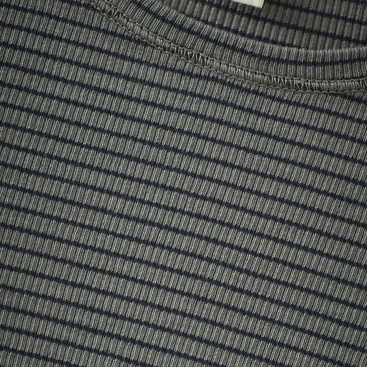 儿童藏青色条纹棉T恤