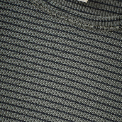 儿童藏青色条纹棉T恤