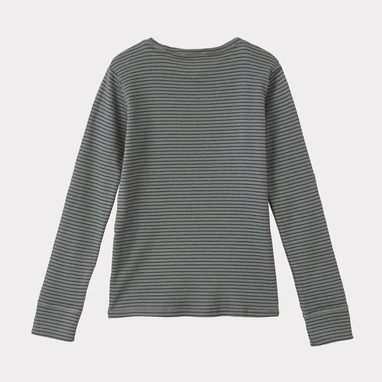 儿童藏青色条纹棉T恤