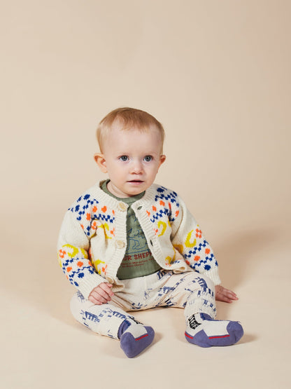 Baby Boys Brown Rice Cardigan