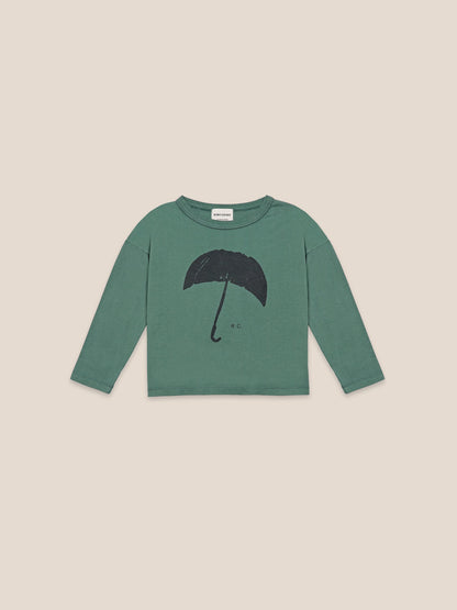 Boys Greener Pastures Umbrella Organic Cotton T-Shirt