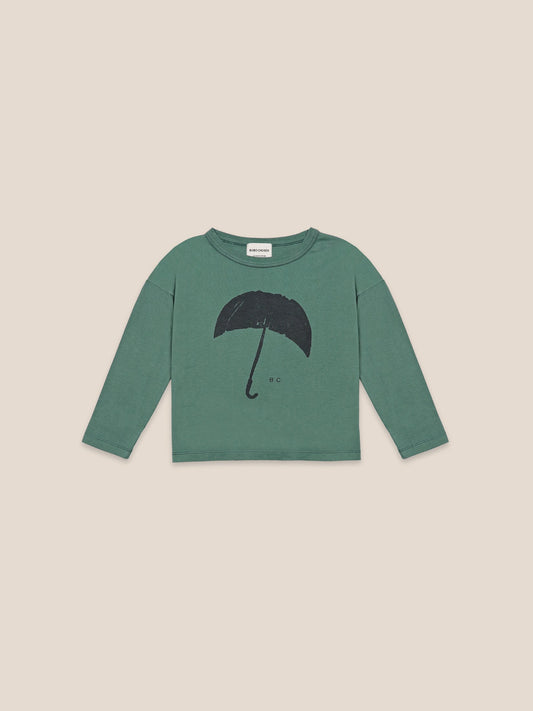 Boys Greener Pastures Umbrella Organic Cotton T-Shirt