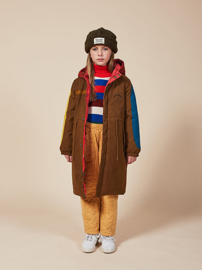 Boys & Girls Electric Blue Multicolor Stripes Jumper