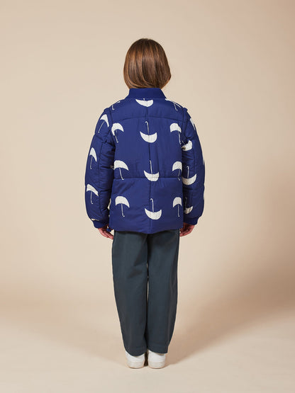Boys Forever Blue Umbrella Padded Jacket