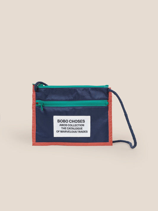 Boys Midnight Navy Boy Patch Passport Bag