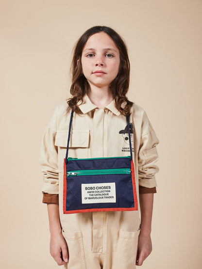 Boys Midnight Navy Boy Patch Passport Bag