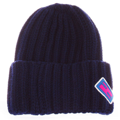 Boys Blue Monster Printed Knitted Wool Hat