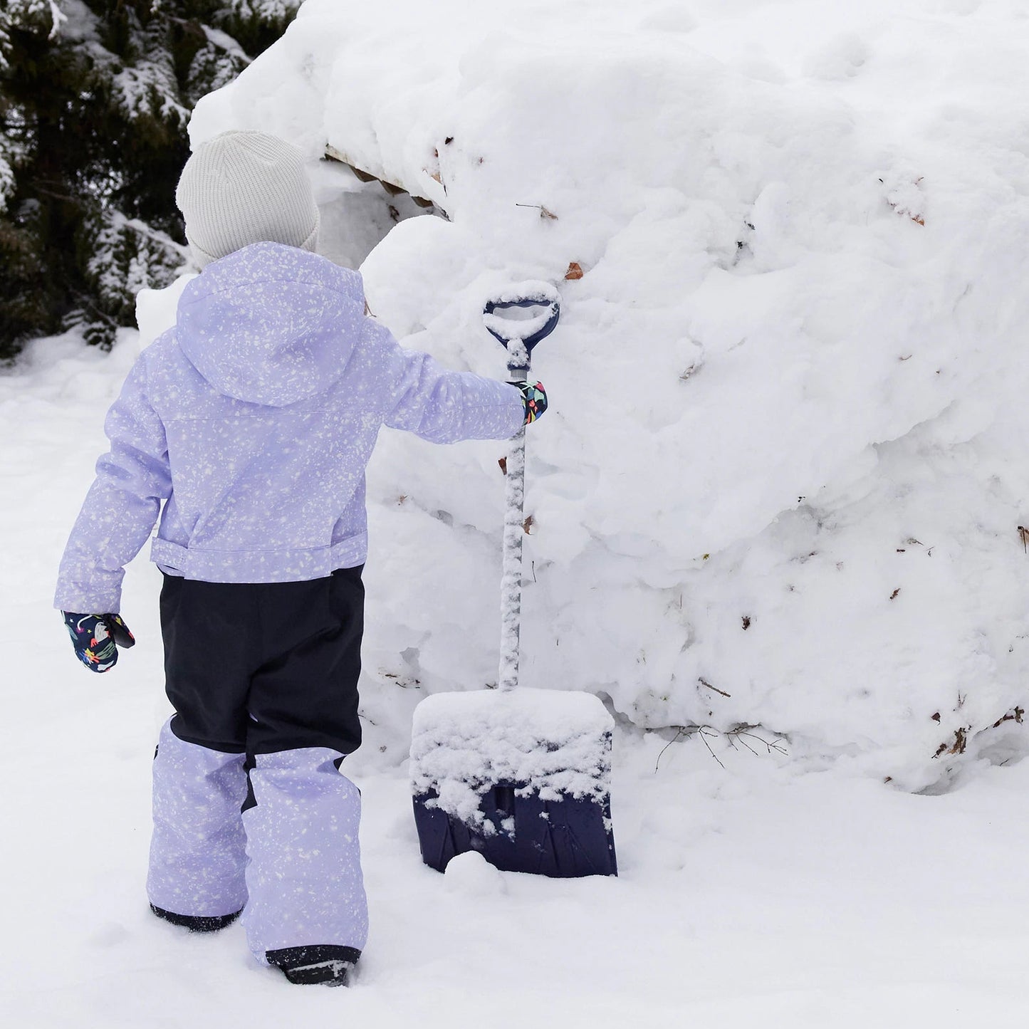 儿童紫色连体滑雪服