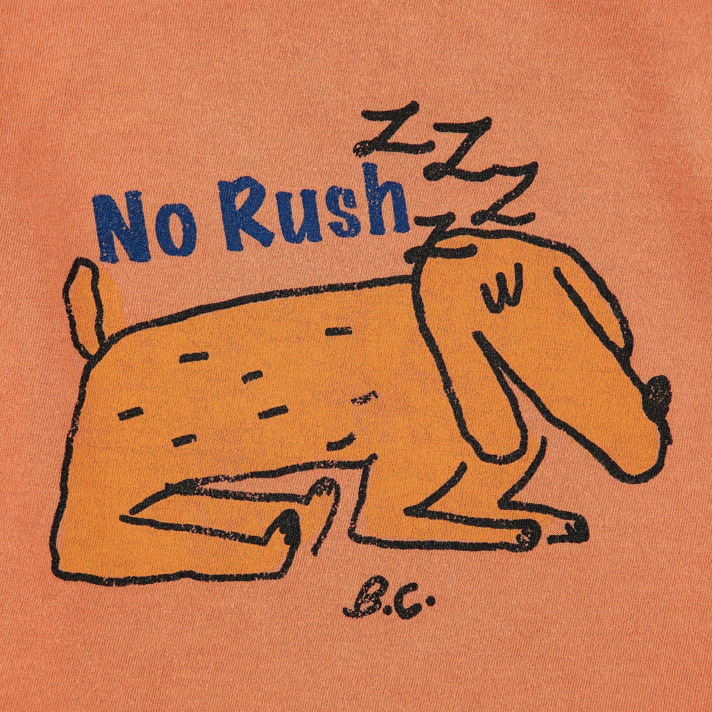 婴儿橙色印花棉T恤