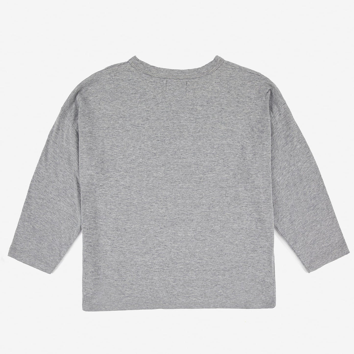 儿童灰色小鸟印花棉T恤