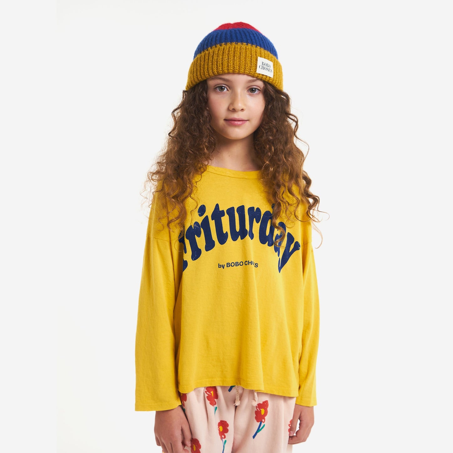 儿童黄色Logo棉T恤