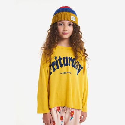 儿童黄色Logo棉T恤