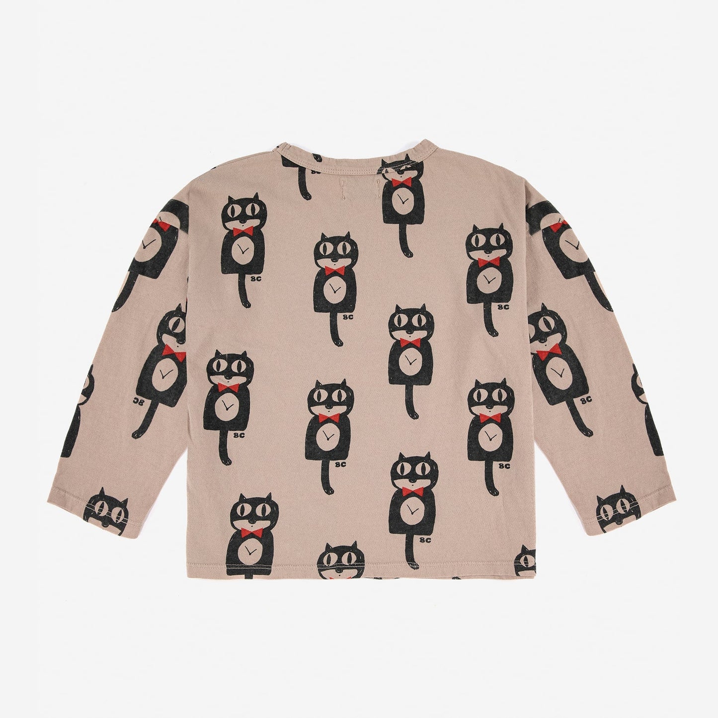 男童浅棕色印花棉T恤