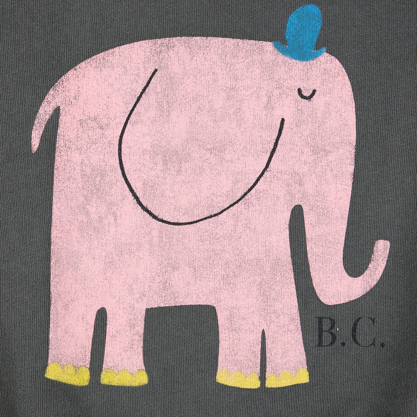 儿童灰色印花棉卫衣