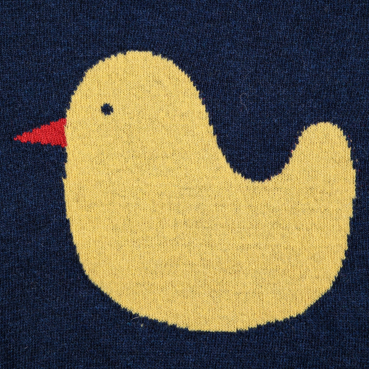 儿童藏青色鸭羊毛毛衣