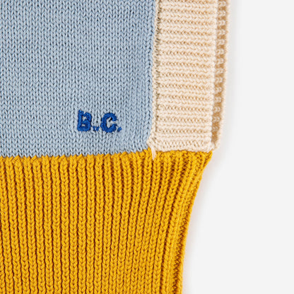 儿童浅蓝色针织帽子