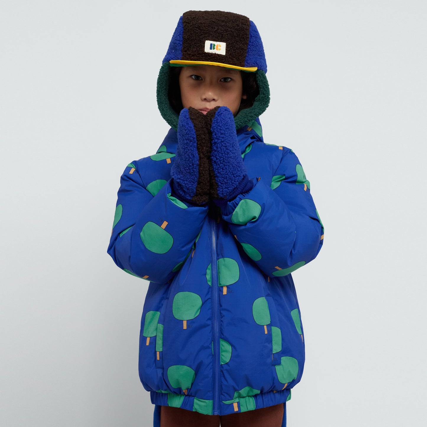 儿童藏青色手套