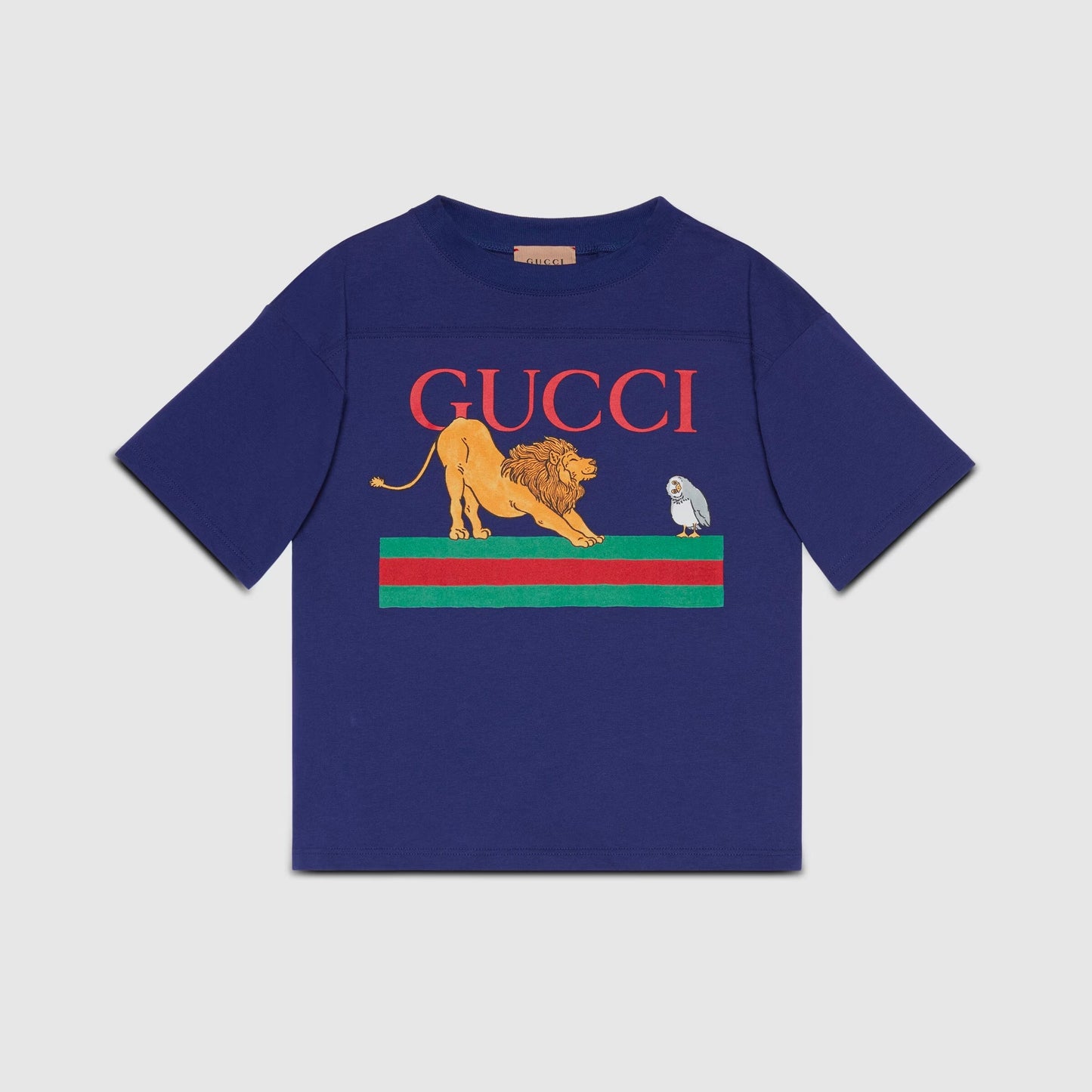 儿童蓝色Logo棉T恤