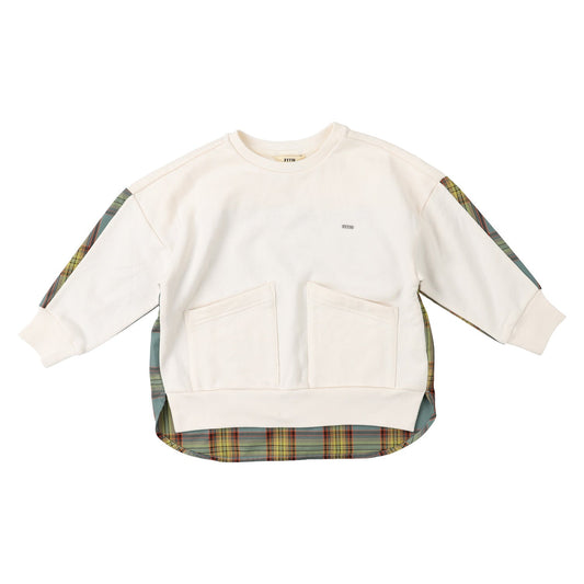 儿童白色棉卫衣