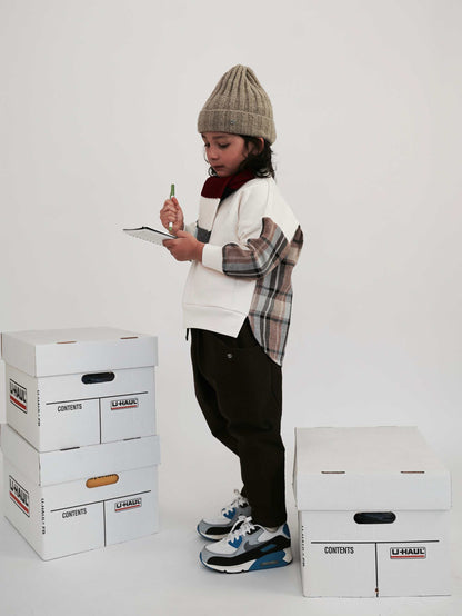 儿童白色棉卫衣