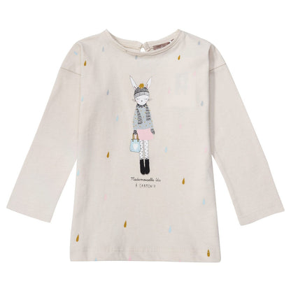 Girls Beige Mademoiselle Ida Chamonix T-shirt