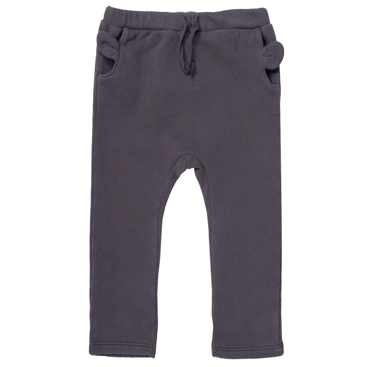 Baby Boys Dark Grey Ear Trims Pockets Trousers