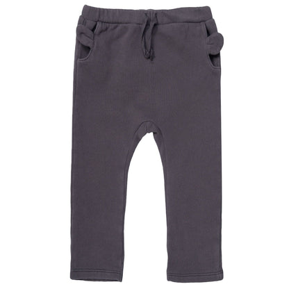 Baby Boys Dark Grey Ear Trims Pockets Trousers