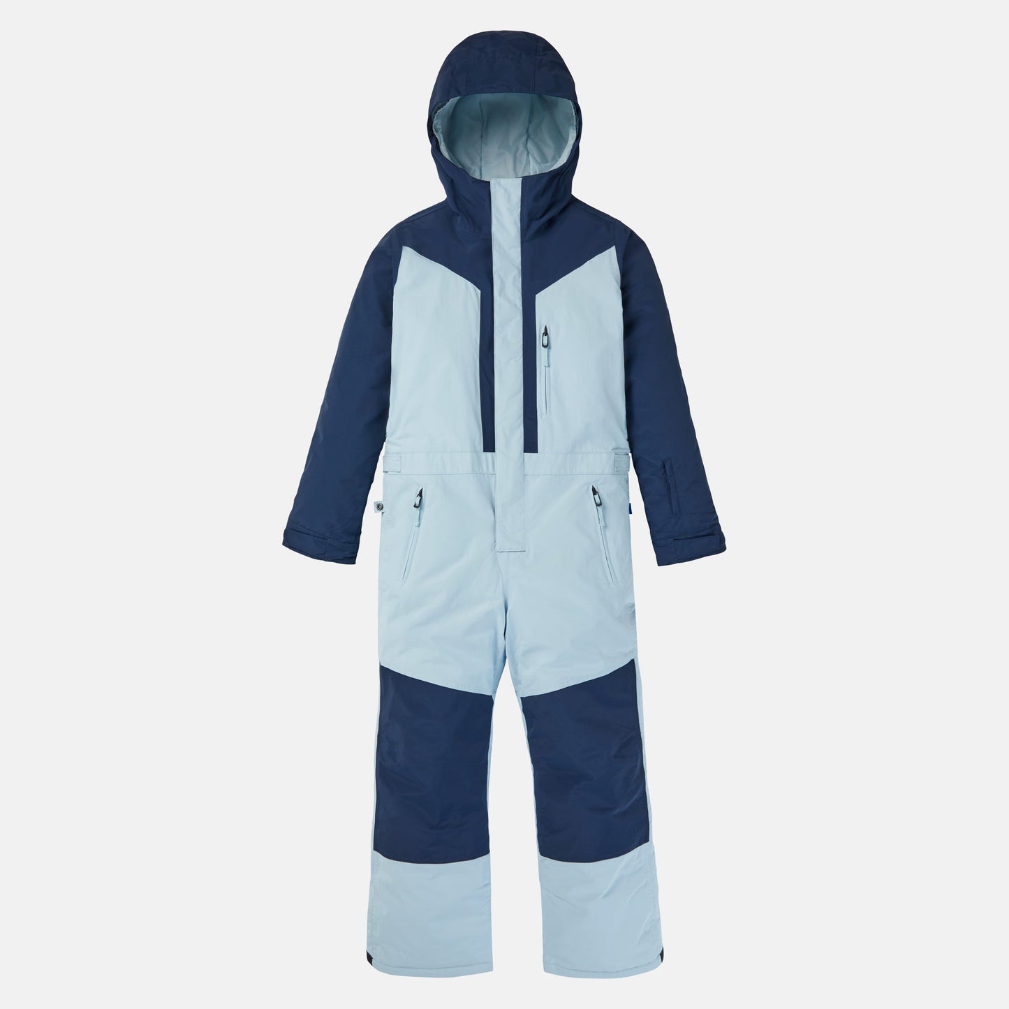 儿童蓝色连体滑雪服