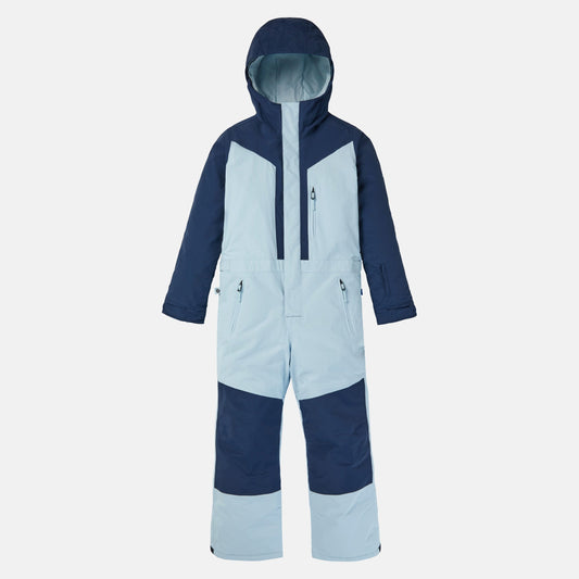 儿童蓝色连体滑雪服