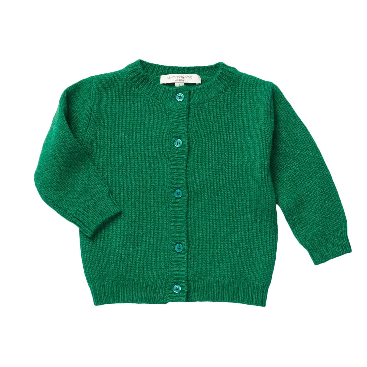 Boys&Girls Green Knitted Wool Greenwood Cardigan