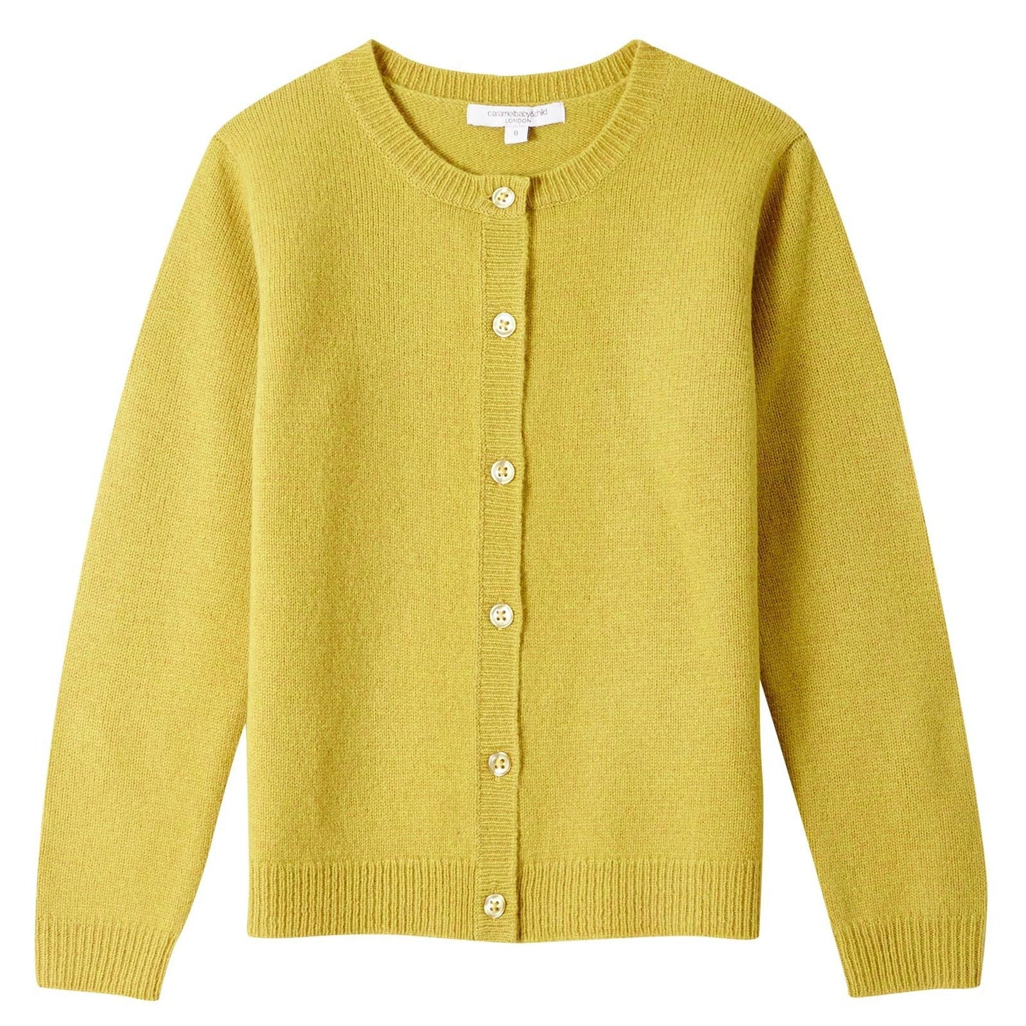 Baby Yellow Knitted Wool Greenwood Cardigan