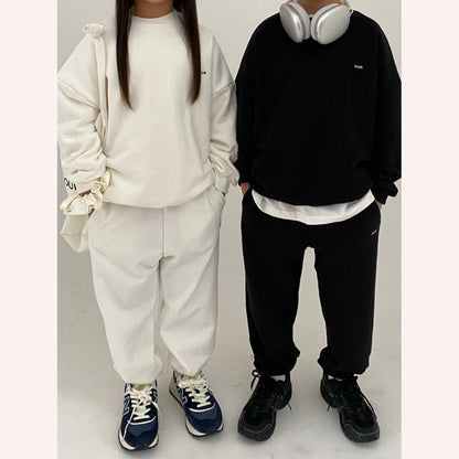 儿童象牙白棉套装